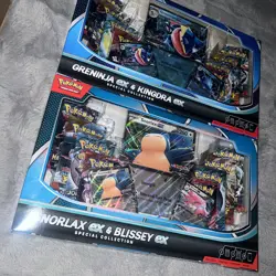 Pokemon Snorlax Ex & Blissey Ex + Greninja Ex Kingdra Ex Special Collections NEW - Image 2