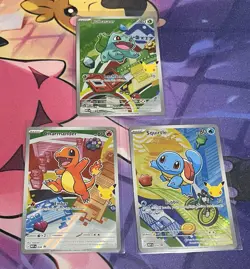 Pokemon TCG Bulbasaur, Charmander, Squirtle 037 038 039 NM First Partner Promo - Image 1