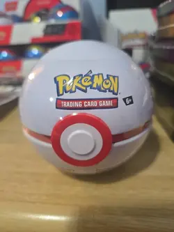 Pokemon TCG Poke Ball Tin Sealed 3 Booster Packs & Coin 2023 Trading Card Game - Image 1