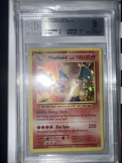 2016 Pokemon XY Evolutions Charizard 11/108 Holo BGS 9 - Image 1