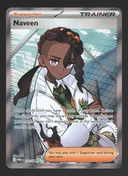 Naveen 112/088 Perfect Order Pokemon TCG Ultra Rare Trainer Holo Full Art NM/M - Image 1