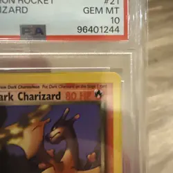 2000 POKEMON ROCKET 1ST EDITION #21 DARK CHARIZARD PSA 10 - Image 3