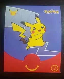 2021 McDonald’s 25th Anniversary Pokemon Promo Pack - Toy 3 - Blue Set - Image 1