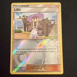 Pokemon Lillie Trainer 122/149 Sun & Moon Uncommon Reverse-Holo Near MInt - Image 1