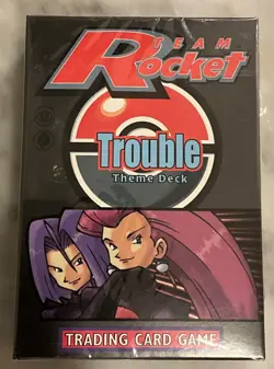 Pokemon Team Rocket Trouble Theme Deck Factory Sealed - Image 1