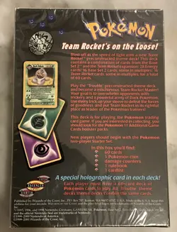 Pokemon Team Rocket Trouble Theme Deck Factory Sealed - Image 2