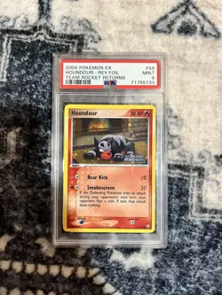 Pokemon Houndour EX Team Rocket Returns Reverse Holo #59 PSA 9 Mint - Image 1