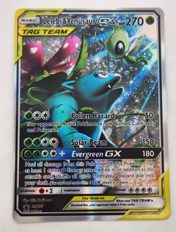 2019 Pokemon Sun & Moon Black Star Promo #SM167 Celebi & Venusaur Tag Team GX FA - Image 1
