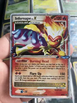 Infernape LV.X DP10 Black Star Promo Pokemon Card Holo Foil Rare LP - Image 1