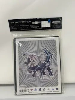 Pokemon Card Binder/Portfolio Ultra-Pro 4-Pocket Diamond And Pearl Dialga Palkia - Image 2