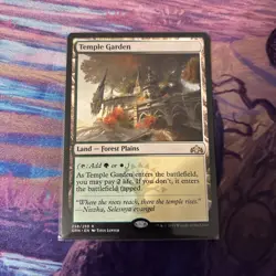 Mtg Temple Garden - Guilds Of Ravnica + Bonu Foils - Image 1