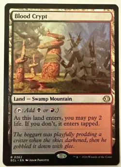 MTG Blood Crypt Magic: The Gathering Lorwyn Eclipsed Rare #0262 - Image 1