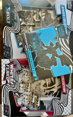 Pokemon TVG:Scarlet &Violet Black bolt elite Trainer Box Plus Binders - Image 1