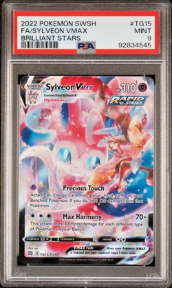 Pokemon PSA 9 Sylveon VMAX #TG15 Brillant Stars 2022 English - Image 1