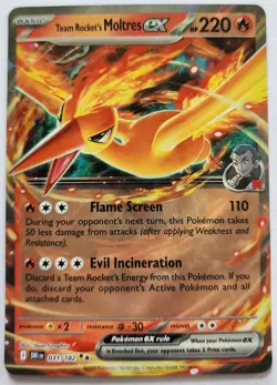 Team Rocket's Moltres Ex 031/182 | Destined Rivals | Pokemon TCG - Image 1