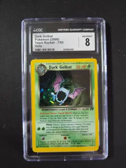 2000 Pokemon Holo Dark Golbat Team Rocket 7/82 CGC 8 - Image 1