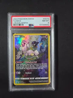 2023 Pokemon Mew #GG10 Crown Zenith PSA 8 - Image 1