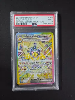 2024 Pokemon Galvantula ex Stellar Crown #168 PSA 9 - Image 1