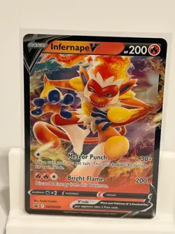 Infernape V SWSH252 NEAR MINT Sword & Shield Promo Holo Pokemon - Image 2