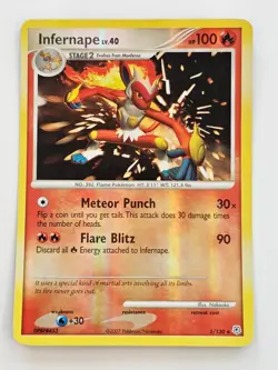 Pokemon Infernape Reverse Holo Diamond and Pearl 5/130 LP - Image 1