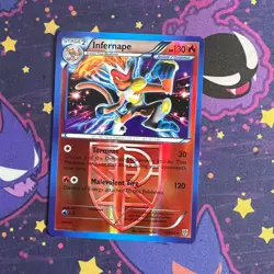 Pokemon 2012 Black & White Plasma Storm Infernape 17/135 Reverse Holo LP - Image 1