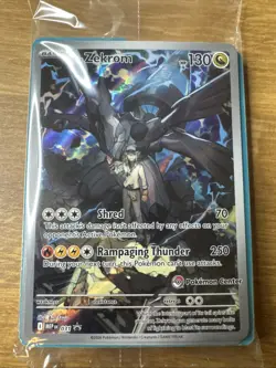 Pokemon N's Zekrom 037 Mega Evolution Promo Full Art Pokemon Center Sealed - Image 2