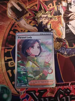 Pokemon TCG Parasol Lady Trainer SAR Paradox Rift 255/182 Near Mint Condition - Image 1