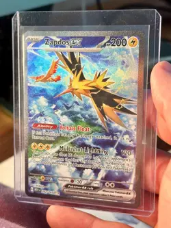 Pokemon TCG - Zapdos EX 202/165 Scarlet & Violet 151 SIR NM Condition - Image 4