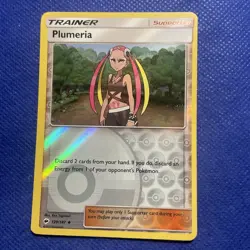 Pokemon Plumeria 120/147 - S & M Burning Shadows - Reverse Holo NM/Mint - Image 1