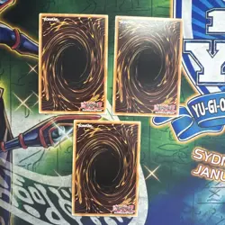 Yugioh! XX-Saber Emmersblade HASE-EN001 x3 Playset Super Rare Limited Ed NM - Image 2