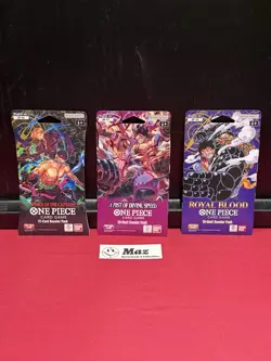 One Piece TCG - Lot of 3 Sealed Blister Packs - OP-06 OP-10 and OP-11 - MINT - Image 1