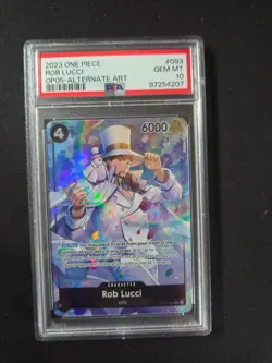 Rob Lucci Awakening of the New Era #093 OP-05 Alt Art PSA 10 One Piece - Image 1