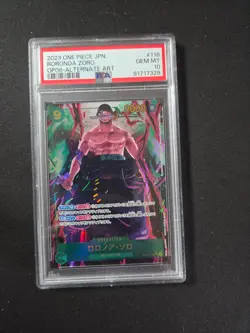 Roronoa Zoro Wings of the Captain #118 OP-06 Alt Art PSA 10 One Piece Japanese - Image 1