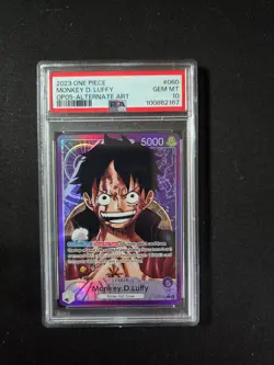 Monkey D.Luffy Awakening of the new Era OP-05 #060 Alt Art PSA 10 One Piece - Image 1