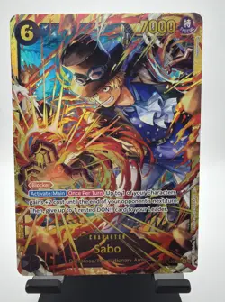 One Piece SABO Carrying On His Will, OP13-120 Secret Rare SEC English NM - Image 1