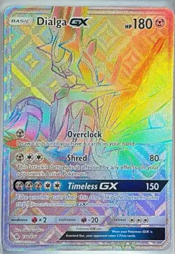 2018 Dialga GX Rainbow Rare Card 138/131 - Image 1