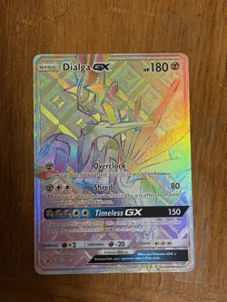 2018 Dialga GX Rainbow Rare Card 138/131 - Image 2