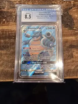 CGC 8.5 Blastoise GX Black Star Promo SM189 Premium Collection Pokemon Card psa - Image 1