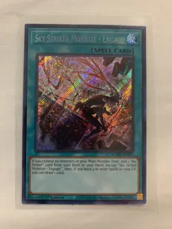 Yugioh - Sky Striker Mobilize - Engage! Secret Rare BLMR-EN091, NM, 1st Ed - Image 1