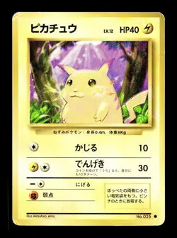 [HP] Pikachu Lv. 12 Japanese Yellow Cheeks No. 025 Pokemon - Image 1