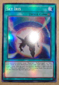 Yugioh Sky Iris OP03-EN009 Super Rare - Image 1