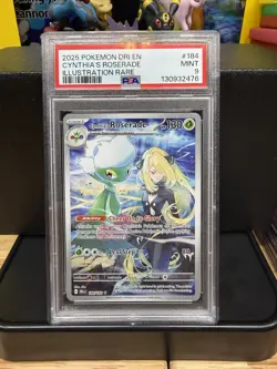 Pokemon Cynthia’s Roserade Destined Rivals IR #184 PSA 9 - Image 1