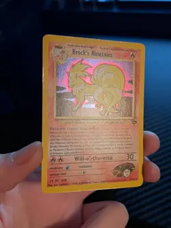 Brock's Ninetales 3/132 Gym Challenge Holo Vintage Pokemon - Image 3