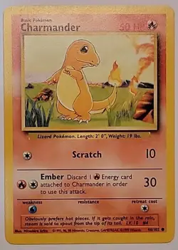 Pokemon TCG Charmander 046/102 Base Set Regular - Image 1