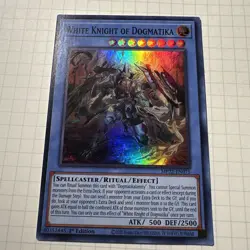 Yugioh! - White Knight of Dogmatika - MP22-EN075 - Super Rare 1st Ed- NM/M - Image 1
