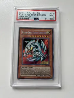 2010-2017 Yu-gi-oh! Blue-eyes Toon Dragon SRL-000 PSA 9 MINT - Image 1