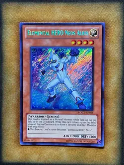 Yugioh Elemental HERO Neos Alius LCGX-EN028 Secret Rare NM - Image 1