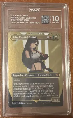 TAG Gem Mint 10 Magic the Gathering Tifa, Surge Foil 214 Final Fantasy - Image 2