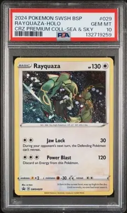 RAYQUAZA-HOLO #029 PSA 10 • 2024 POKEMON SWSH BLACK STAR PROMO PREM COLL SEA SKY - Image 1