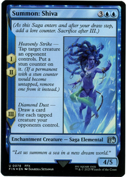 Summon: Shiva (Foil) - 0078 - Final Fantasy - MTG - NM/M - Image 1